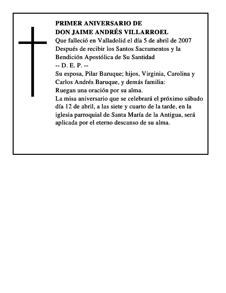 DON JAIME ANDRÉS VILLARROEL