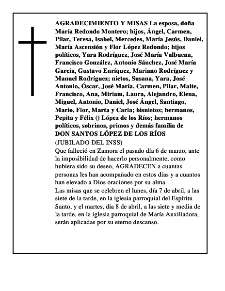 DON SANTOS LÓPEZ DE LOS RÍOS