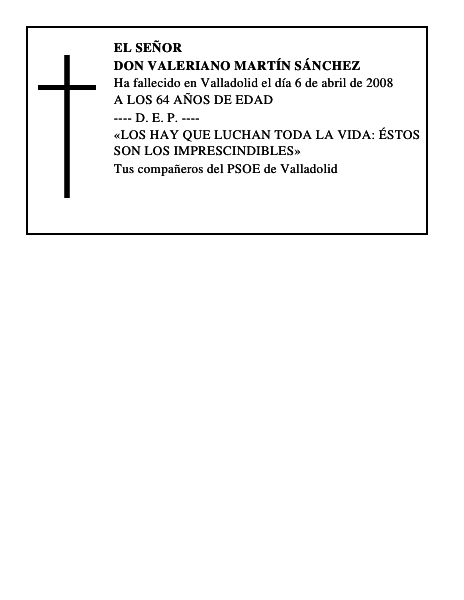 DON VALERIANO MARTÍN SÁNCHEZ