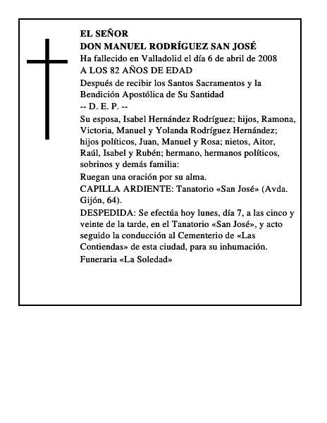 DON MANUEL RODRÍGUEZ SAN JOSÉ