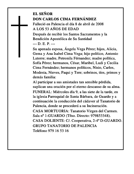DON CARLOS CIMA FERNÁNDEZ