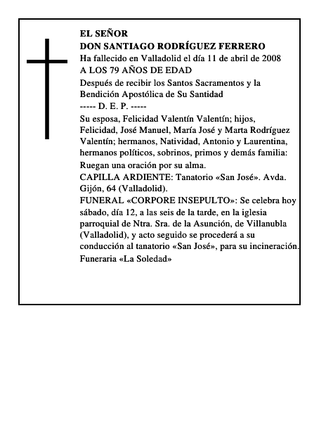 DON SANTIAGO RODRÍGUEZ FERRERO