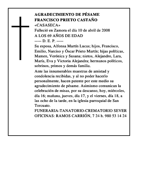 FRANCISCO PRIETO CASTAÑO