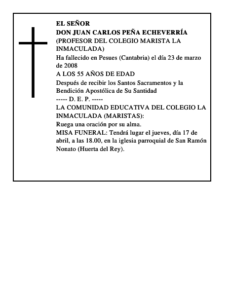 DON JUAN CARLOS PEÑA ECHEVERRÍA