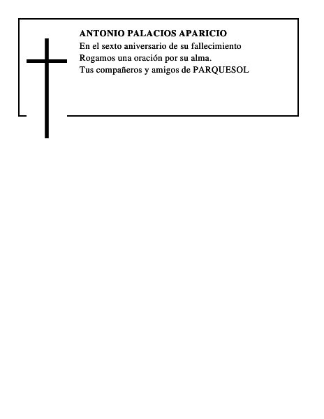 ANTONIO PALACIOS APARICIO
