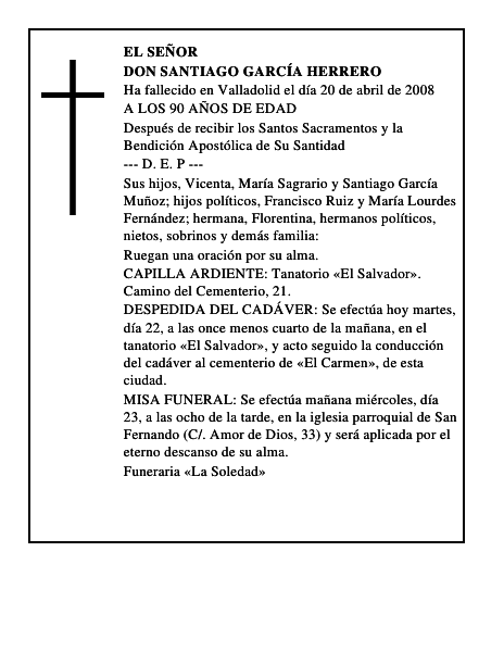 DON SANTIAGO GARCÍA HERRERO