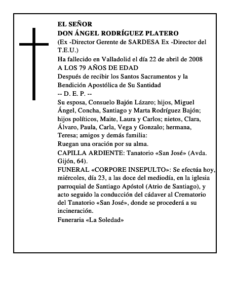 DON ÁNGEL RODRÍGUEZ PLATERO