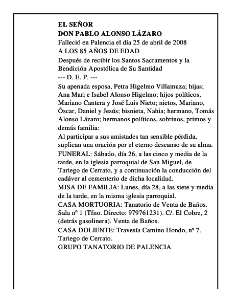 DON PABLO ALONSO LÁZARO