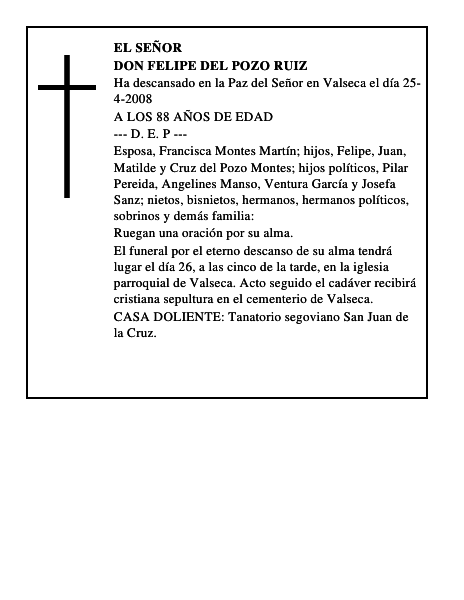 DON FELIPE DEL POZO RUIZ