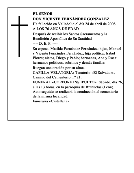DON VICENTE FERNÁNDEZ GONZÁLEZ