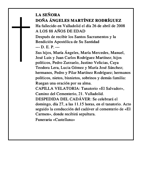 DOÑA ÁNGELES MARTÍNEZ RODRÍGUEZ