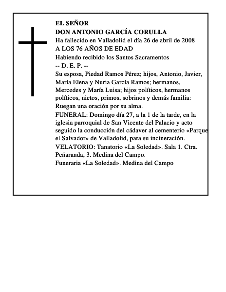 DON ANTONIO GARCÍA CORULLA