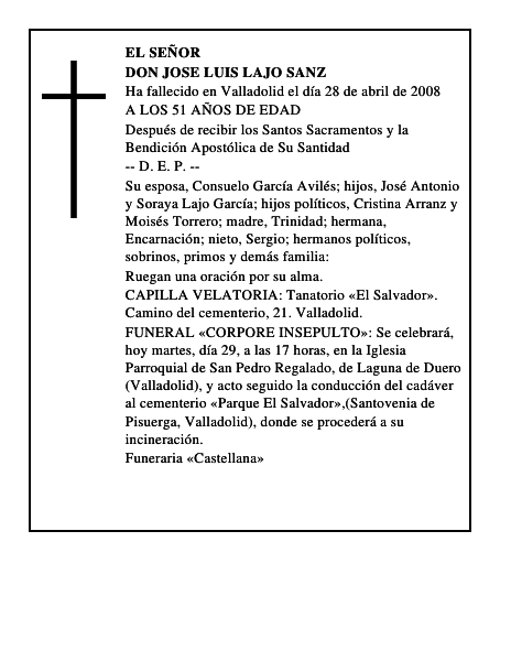 DON JOSE LUIS LAJO SANZ