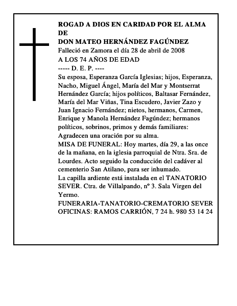 DON MATEO HERNÁNDEZ FAGÚNDEZ