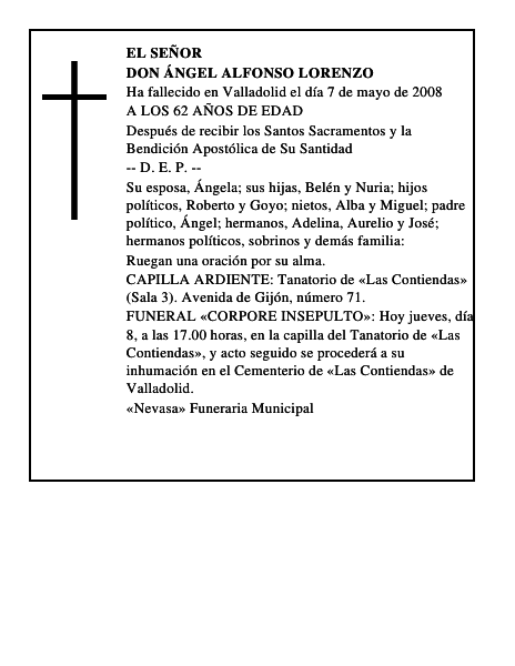 DON ÁNGEL ALFONSO LORENZO