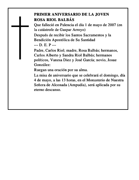 ROSA RIOL BALBÁS