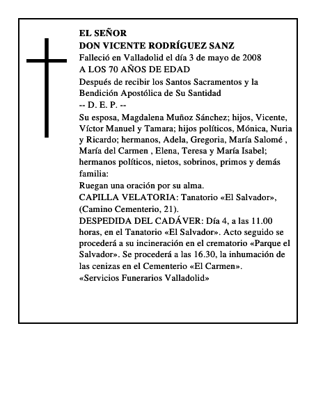 DON VICENTE RODRÍGUEZ SANZ