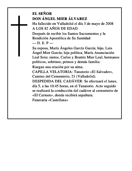 DON ÁNGEL MIER ÁLVAREZ