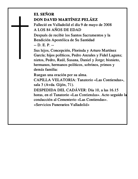 DON DAVID MARTÍNEZ PELÁEZ