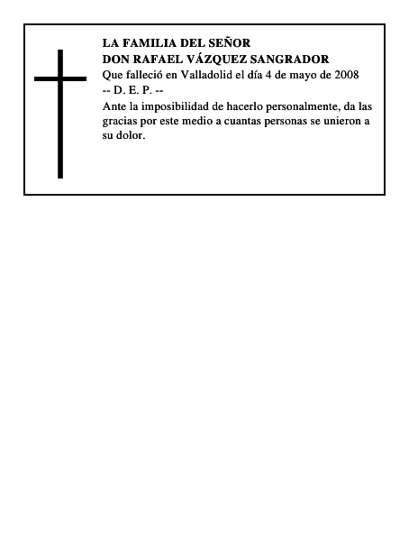 DON RAFAEL VÁZQUEZ SANGRADOR