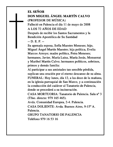 DON MIGUEL ÁNGEL MARTÍN CALVO