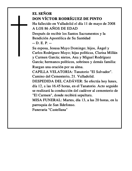 DON VÍCTOR RODRÍGUEZ DE PINTO