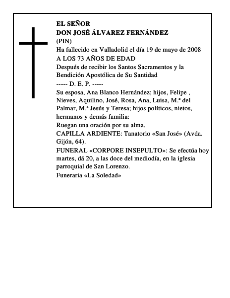 DON JOSÉ ÁLVAREZ FERNÁNDEZ