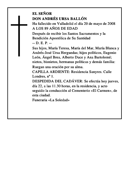 DON ANDRÉS URSA BALLÓN