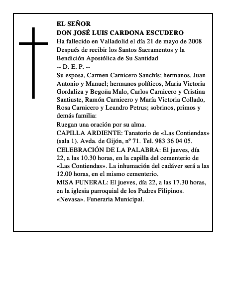 DON JOSÉ LUIS CARDONA ESCUDERO