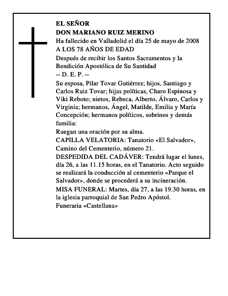 DON MARIANO RUIZ MERINO