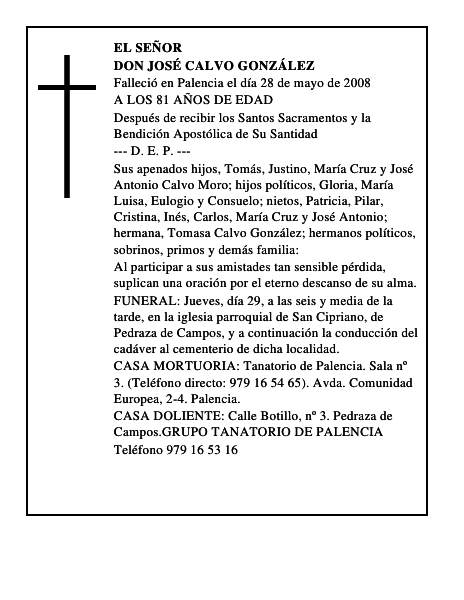 DON JOSÉ CALVO GONZÁLEZ