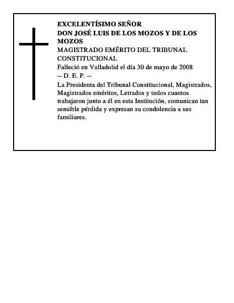 DON JOSÉ LUIS DE LOS MOZOS Y DE LOS MOZOS