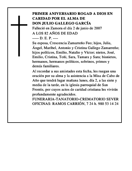 DON JULIO GALLEGO GARCÍA