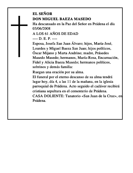 DON MIGUEL BAEZA MASEDO