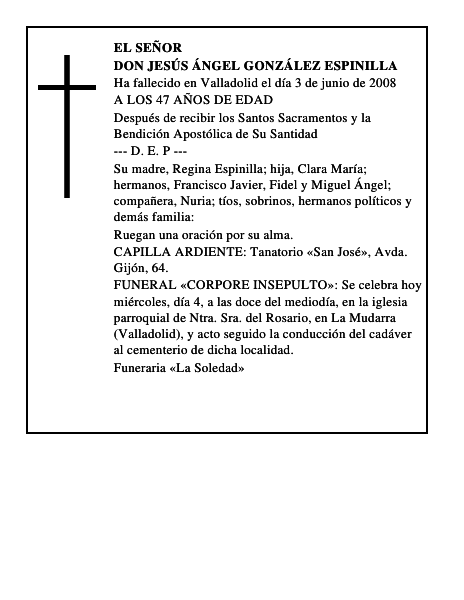DON JESÚS ÁNGEL GONZÁLEZ ESPINILLA