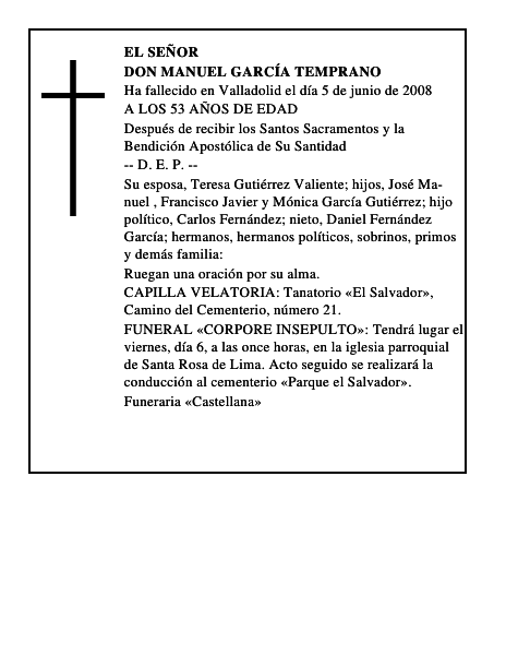 DON MANUEL GARCÍA TEMPRANO