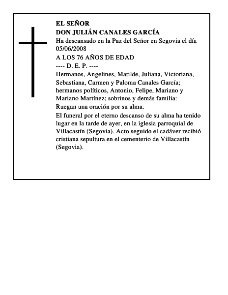 DON JULIÁN CANALES GARCÍA