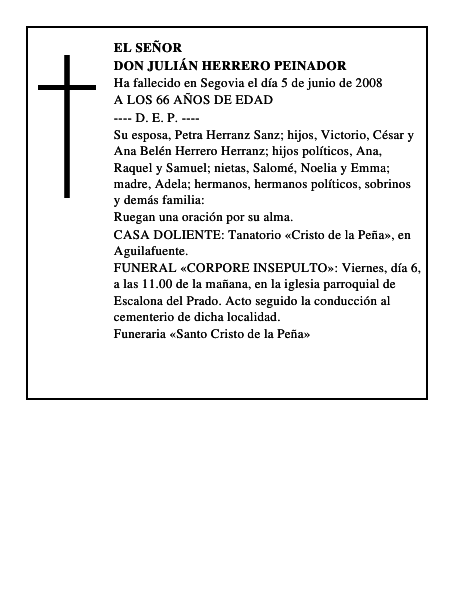 DON JULIÁN HERRERO PEINADOR