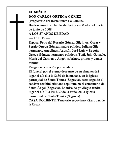 DON CARLOS ORTEGA GÓMEZ