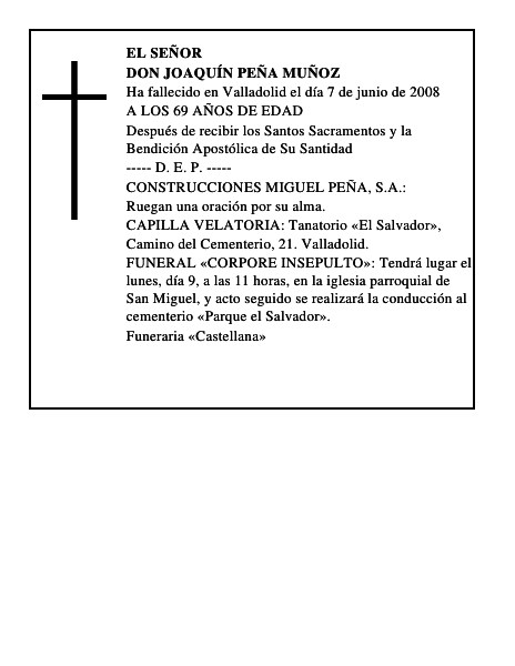 DON JOAQUÍN PEÑA MUÑOZ