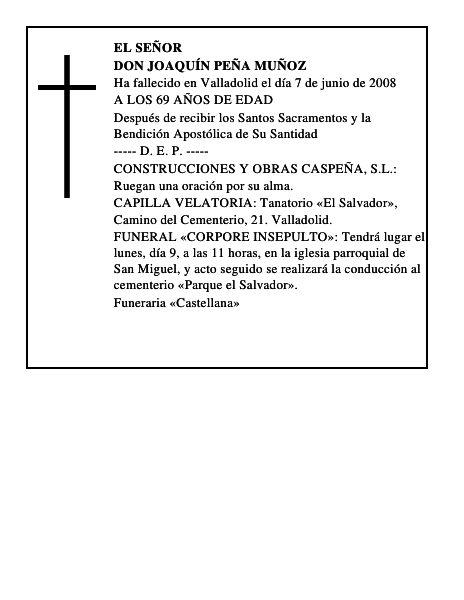 DON JOAQUÍN PEÑA MUÑOZ