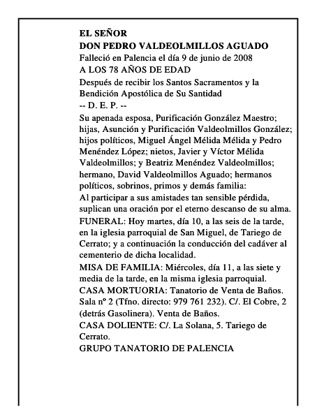 DON PEDRO VALDEOLMILLOS AGUADO