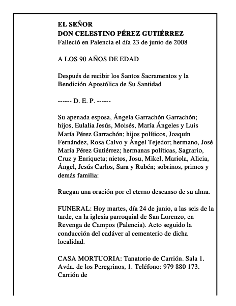 DON CELESTINO PÉREZ GUTIÉRREZ