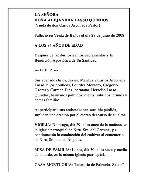 DOÑA ALEJANDRA LASSO QUINDOS