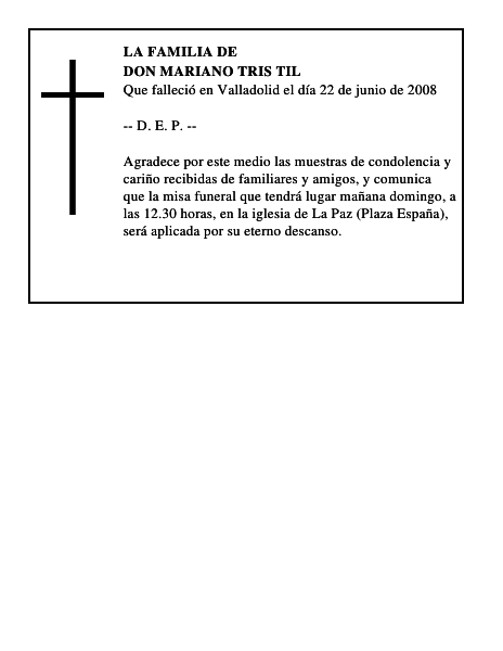 DON MARIANO TRIS TIL