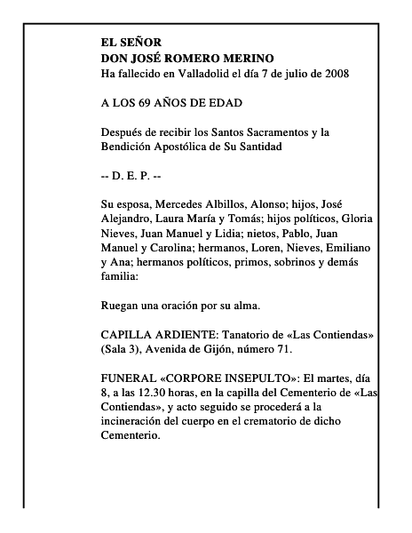DON JOSÉ ROMERO MERINO
