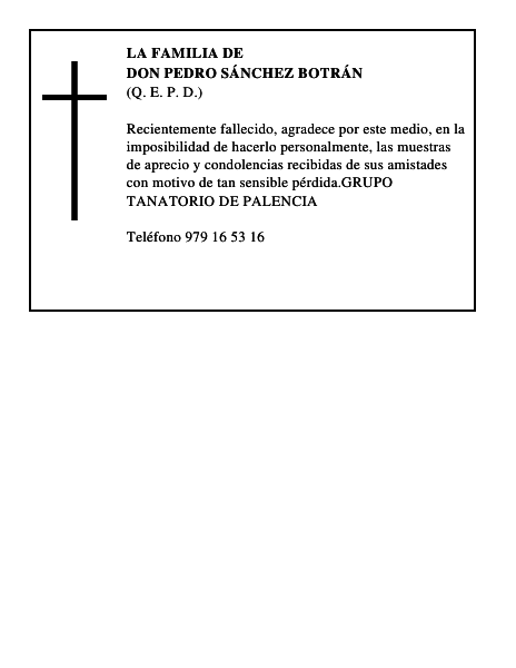 DON PEDRO SÁNCHEZ BOTRÁN
