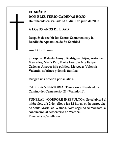 DON ELEUTERIO CADENAS ROJO