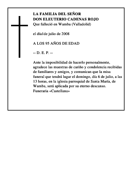 DON ELEUTERIO CADENAS ROJO