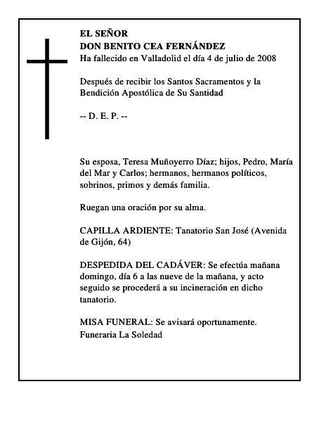 DON BENITO CEA FERNÁNDEZ